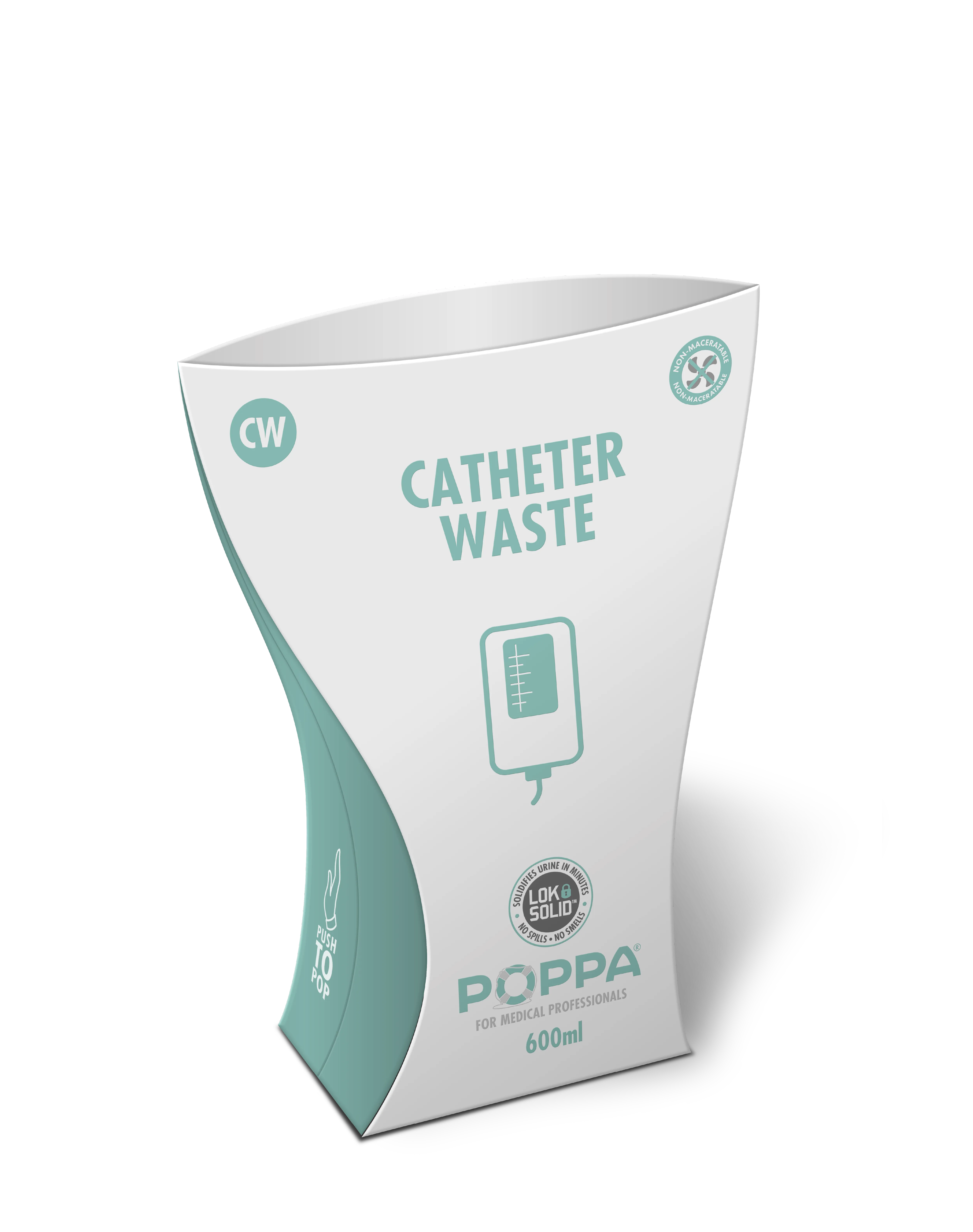 The catheter waste product